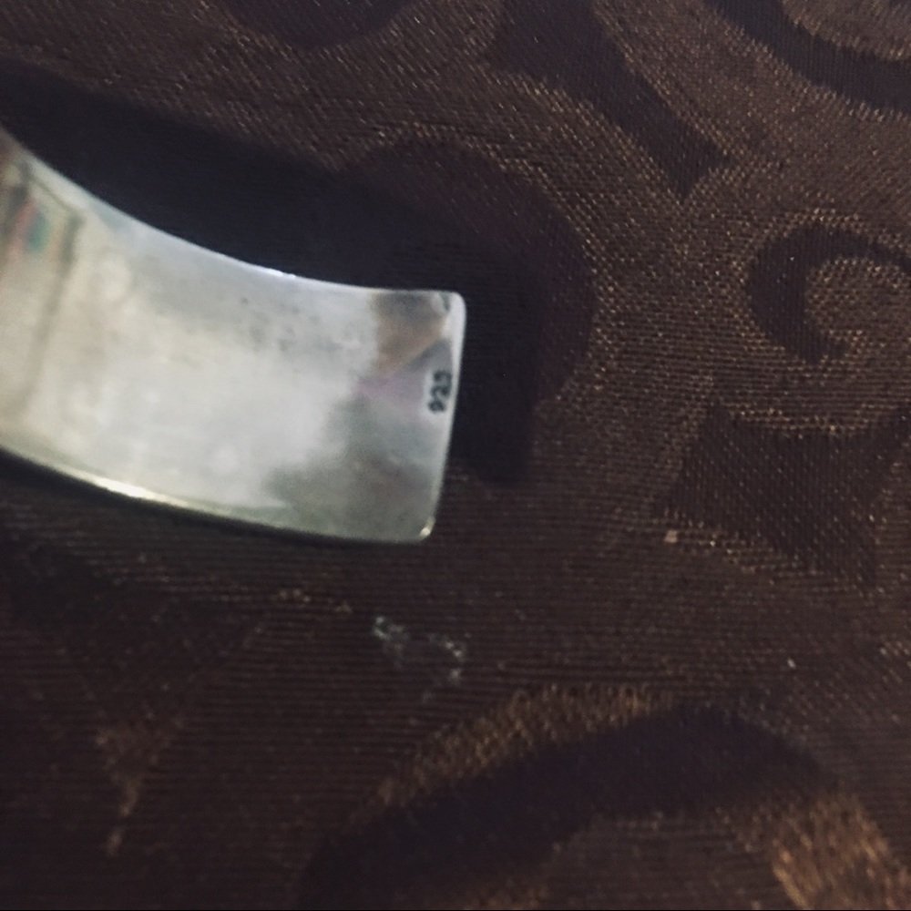Navajo Sterling Silver & amethyst stone Bracelet - Picture 6 of 8